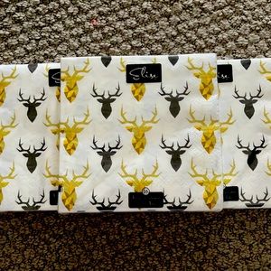 Guest napkins, stag designs